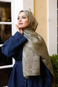 Etro Desen Premium Şal Soft Yeşil thumbnail 2
