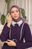 Abiye Eşarp Lila thumbnail 5