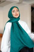 Dama Desen Şal Zümrüt thumbnail 4