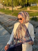 Etnik Desen Queen Şal Lila thumbnail 3