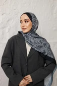 Etnik Desen Larisa Şal Antrasit thumbnail 1