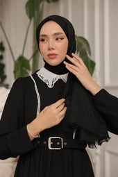 D Desen Şal Siyah thumbnail 3
