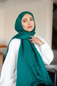 Dama Desen Şal Zümrüt thumbnail 3