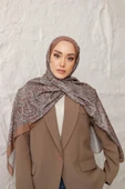 Etnik Desen Larisa Şal Vizon thumbnail 4