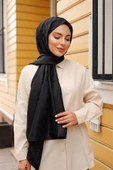 Dama Desen Şal Siyah thumbnail 4
