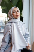 Dama Desen Şal Gümüş Gri thumbnail 2