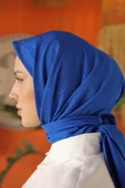 G Desen Eşarp Saks Mavi thumbnail 1