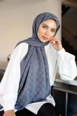 Dama Desen Şal Antrasit thumbnail 2