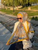 Etnik Desen Queen Şal Olive thumbnail 3