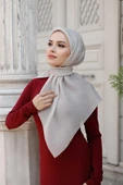 Abiye Eşarp Koyu Taş thumbnail 3