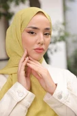 B Desen Şal Olive thumbnail 1