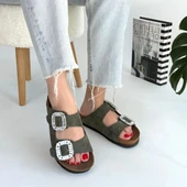 Nool Yeşil Nubuk Terlik thumbnail 1