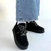 Muden Siyah Süet Bağcıklı Bot thumbnail 4