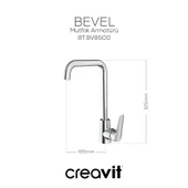 Creavit Bevel BV8500 Mutfak Bataryası thumbnail 2