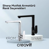 Sharp Mutfak Armatürü Krom thumbnail 4