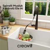 Spiralli Mutfak Armatürü Mat Siyah thumbnail 3