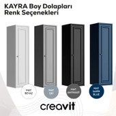 Kayra Boy Dolabı 130cm Mat Antrasit thumbnail 2