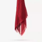 Flamlı Pamuklu Eşarp (96x96 cm. Bordo) thumbnail 2