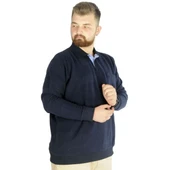 Erkek Sweat Polo Cepli Selanik Basic 20441 Lacivert thumbnail 2