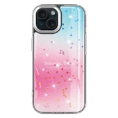 iPhone 15 Kılıf Simli Desenli Parlak Task Kapak thumbnail 2