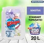 Bingo Soft Çamaşır Yumuşatıcısı Sensitive 4 x 5 L thumbnail 2