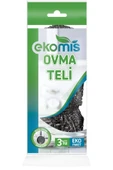 Pratik ve dayanıklı 3'lü bulaşık teli seti thumbnail 1
