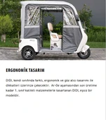 Kuba Dıdı Elektrikli Moped Gri thumbnail 2