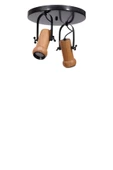 Lumexx PASCAL 2 Lİ TEPSİLİ NATUREL PLAFONYER AVİZE thumbnail 2