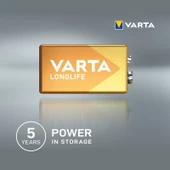 VARTA Longlife Alkalin 9V pil thumbnail 3