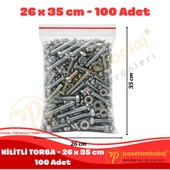 26x35 cm. Kilitli Torba (100 Adet) thumbnail 3