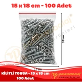 15x18 cm. Kilitli Torba (100 Adet) thumbnail 3