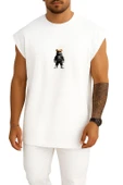 Oversize Cool Teddy Bear Göğüs Tasarımlı Atlet thumbnail 3