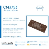 Polikarbon Tablet Çikolata Kalıbı 51 Gr. | Cm-3753 thumbnail 2