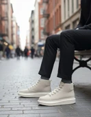 Bağcıklı Erkek Sneaker Bot BEJ SÜET (BEJ TABAN) thumbnail 2