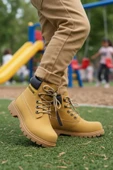 Camel Nubuk Erkek Çocuk Worker Bot thumbnail 3