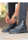 Bağcıklı Erkek Worker Bot Siyah thumbnail 3