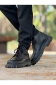 Bağcıklı Erkek Worker Bot Siyah thumbnail 2