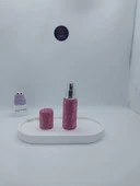 Parıldayan Elmas İşlemeli Mini Doldurulabilir Parfüm Şişesi 10 ML (Pembe) thumbnail 5