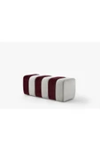 Framgan Framgan Yarmalı Bench Bordo-Beyaz thumbnail 1