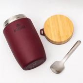 Igloo Bamboo Yemek Termosu 500ml-BORDO thumbnail 2