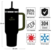 Igloo Stadler Thermo-Mug 1.2 Litre-SİYAH-HAKİ thumbnail 10