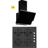 Silverline CS5343B01 - 3490 Oslo Siyah Ankastre Set thumbnail 1