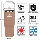 Igloo Powder Termos 900ml-KAHVERENGİ thumbnail 4