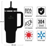 Igloo Stadler Thermo-Mug 1.2 Litre-SİYAH thumbnail 4