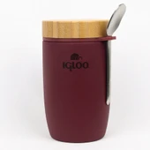 Igloo Bamboo Yemek Termosu 500ml-BORDO thumbnail 1