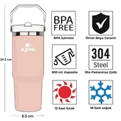 Igloo Powder Termos 900ml-SOMON BEYAZ Termos thumbnail 4