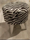MERCAN MOBİLYA LEOPAR DESENLİ PUF BENCH thumbnail 1