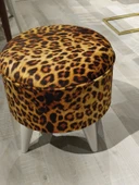 MERCAN MOBİLYA LEOPAR DESENLİ PUF BENCH thumbnail 2