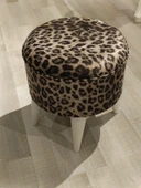 MERCAN MOBİLYA LEOPAR DESENLİ PUF BENCH thumbnail 5
