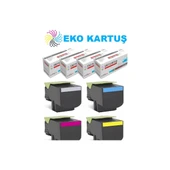 Lexmark CX410DTE Muadil Toner 4 Renk Set thumbnail 2